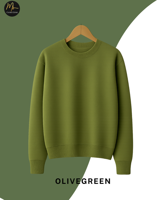 Plain Olivegreen Sweatshirt