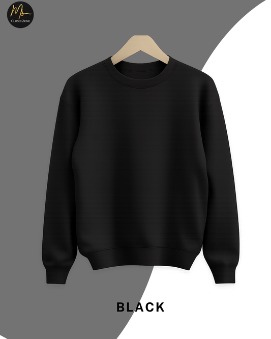 Plain Black Sweatshirt