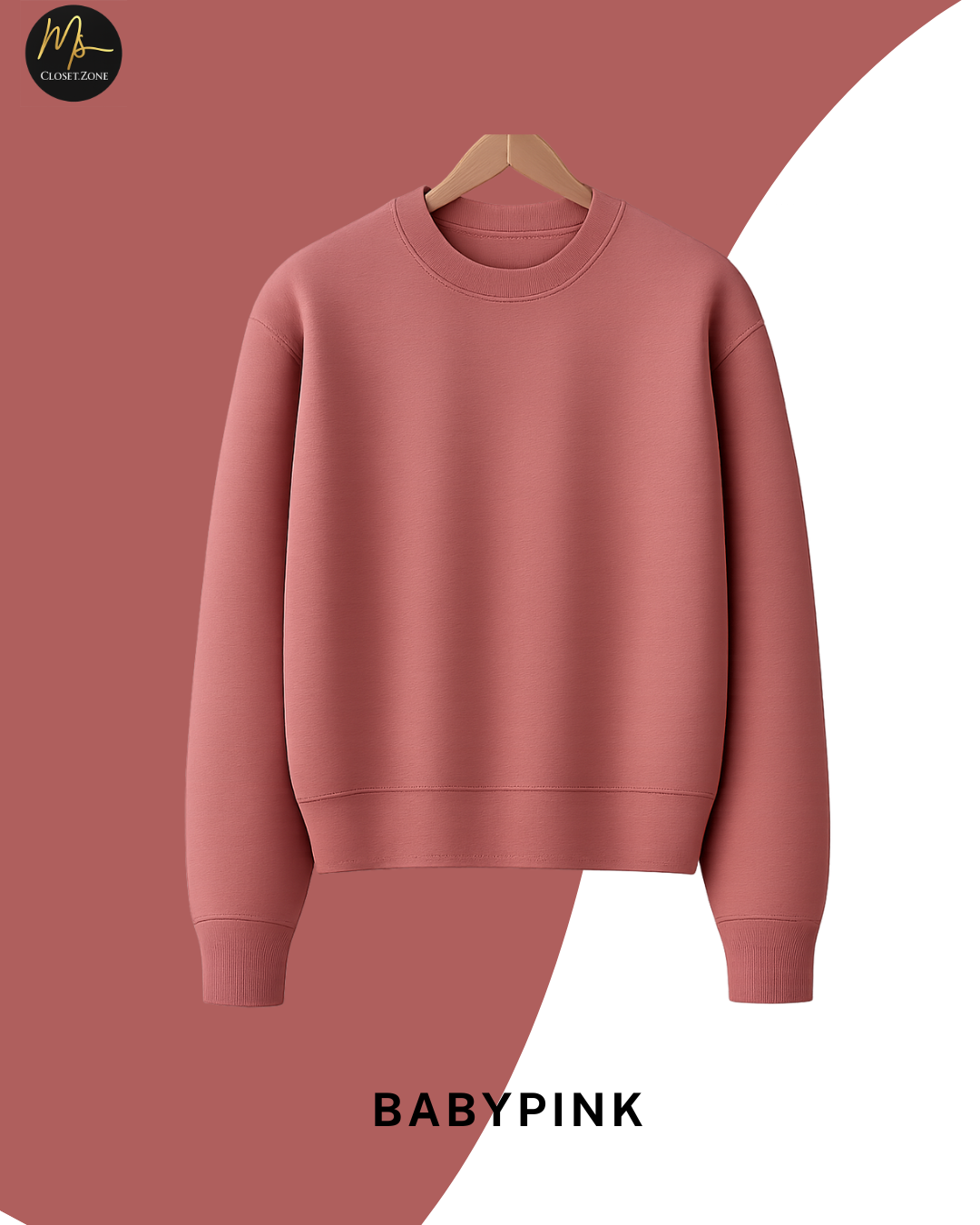 Plain Babypink Sweatshirt