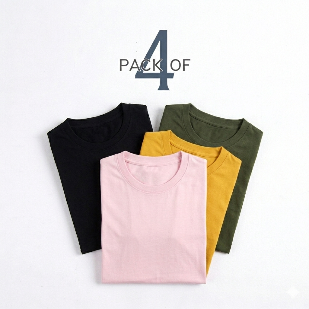 PACK OF 4-Basic Tee