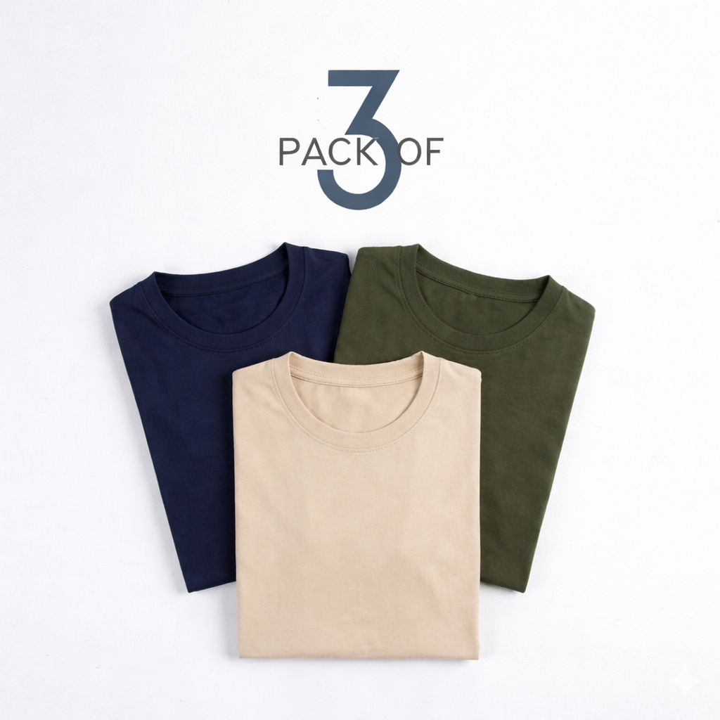 PACK OF 3-Basic Tee