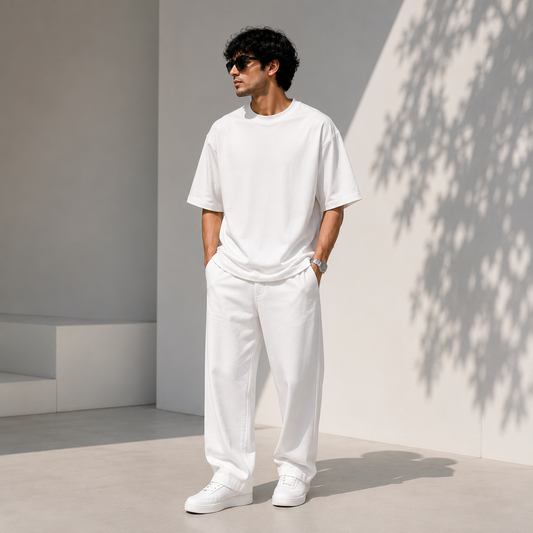 White DropShoulder T-shirt