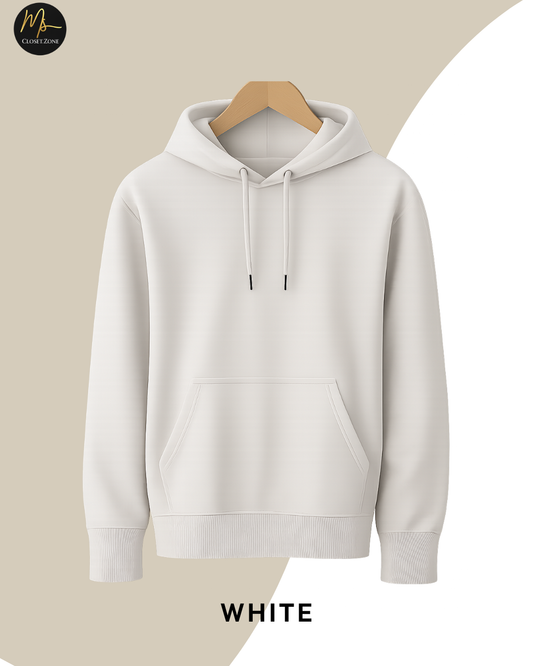 Plain White Hoodie