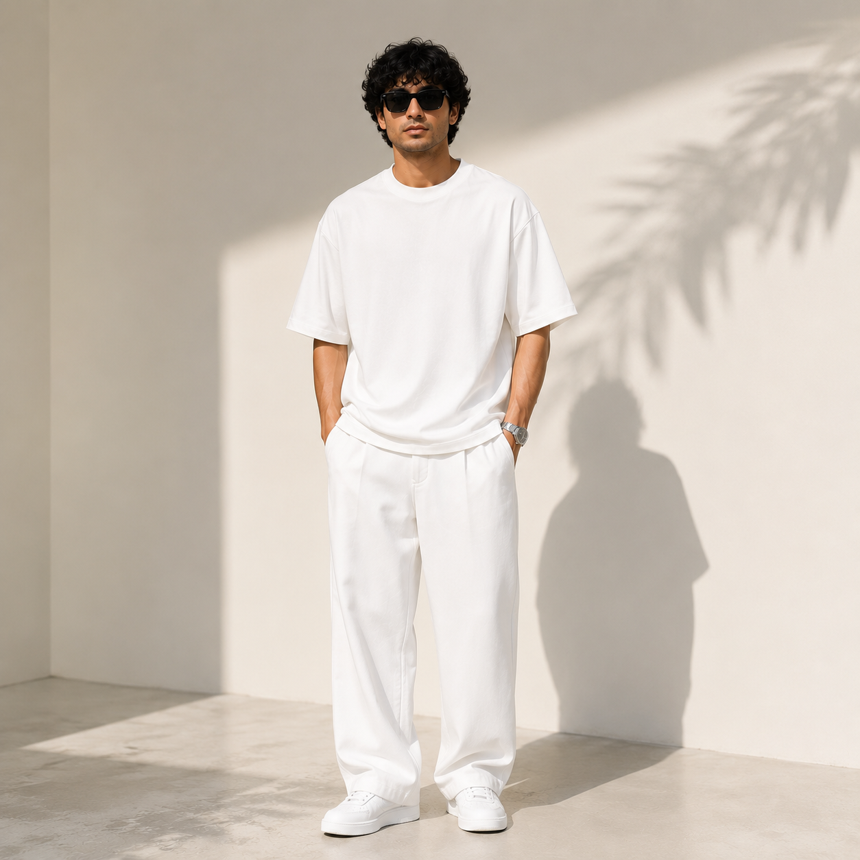White DropShoulder T-shirt