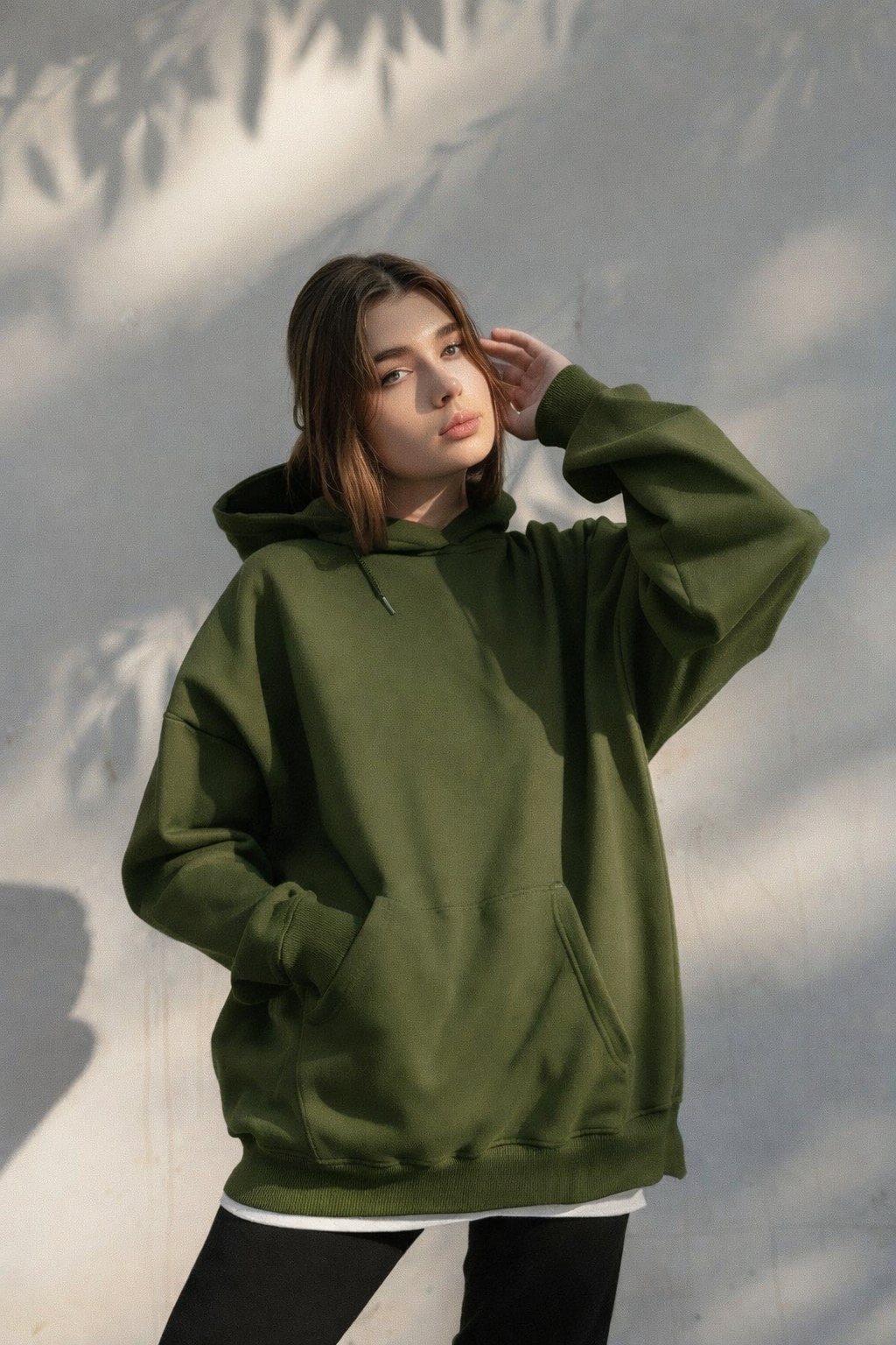 Plain Olivegreen Hoodie