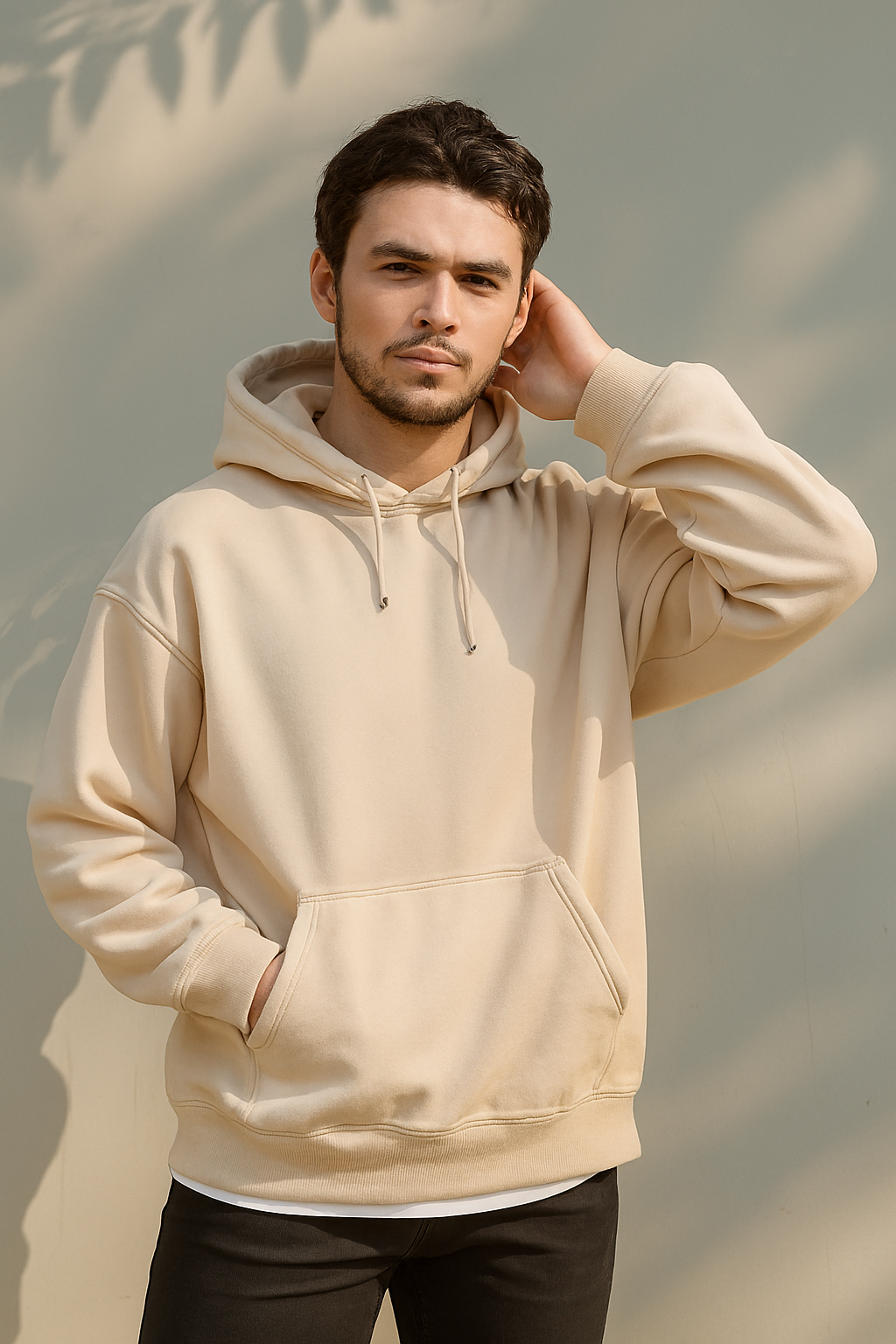 Plain Beige Hoodie