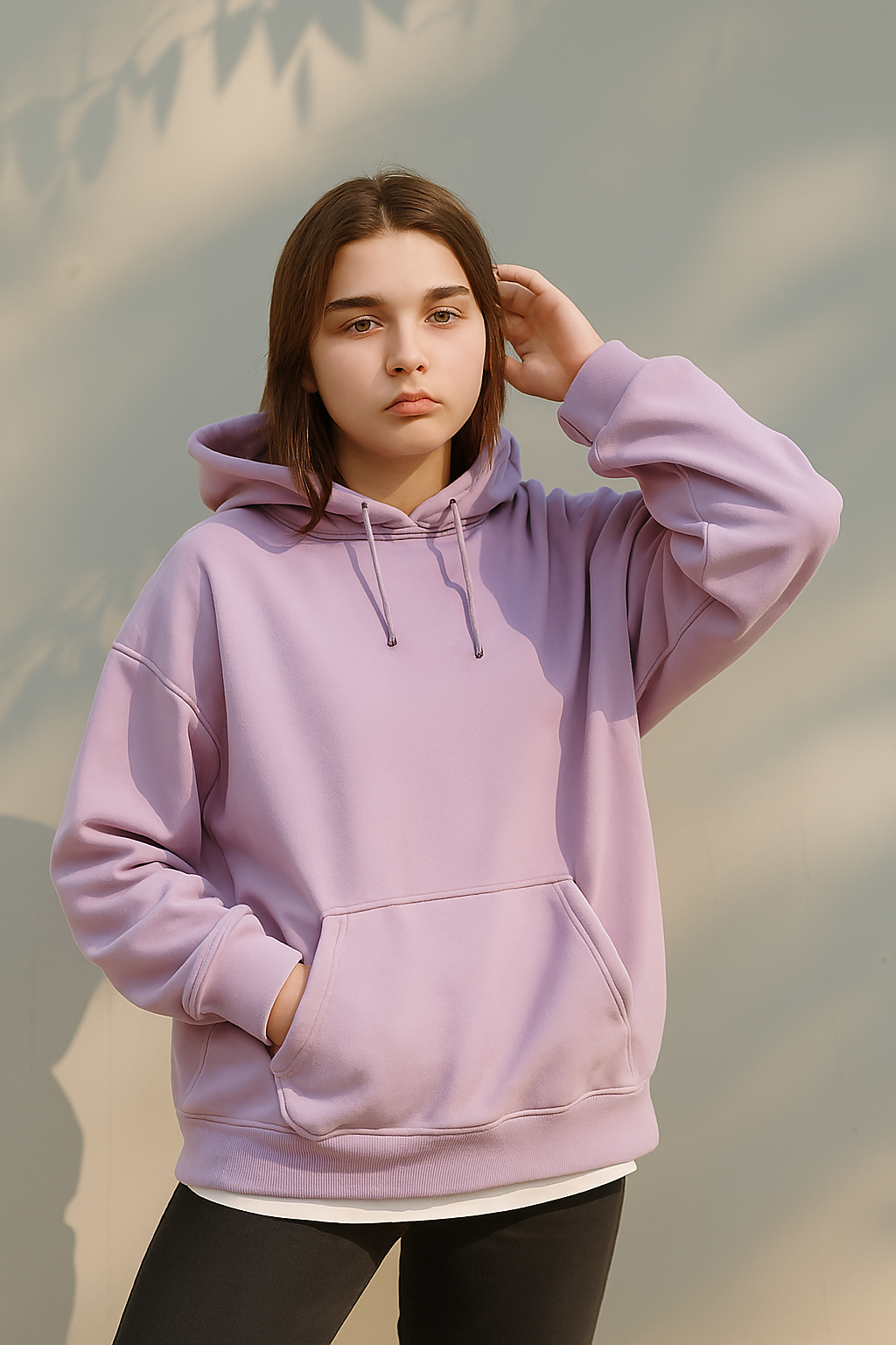 Plain Lilac Hoodie