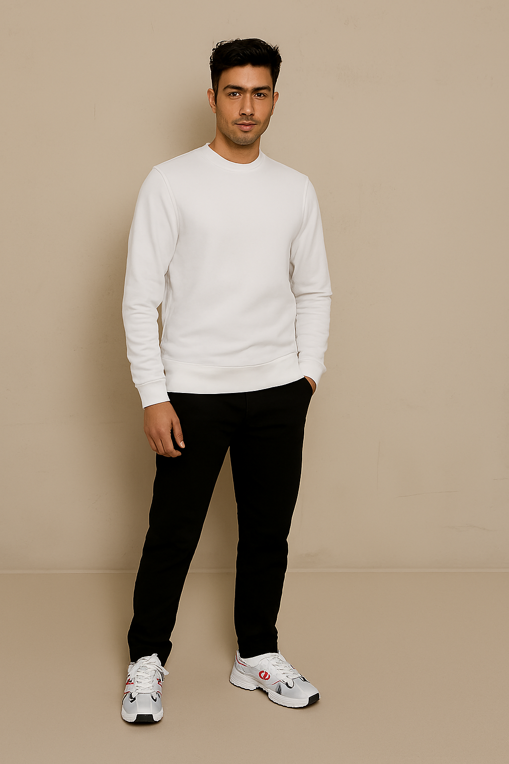 Plain White Sweatshirt