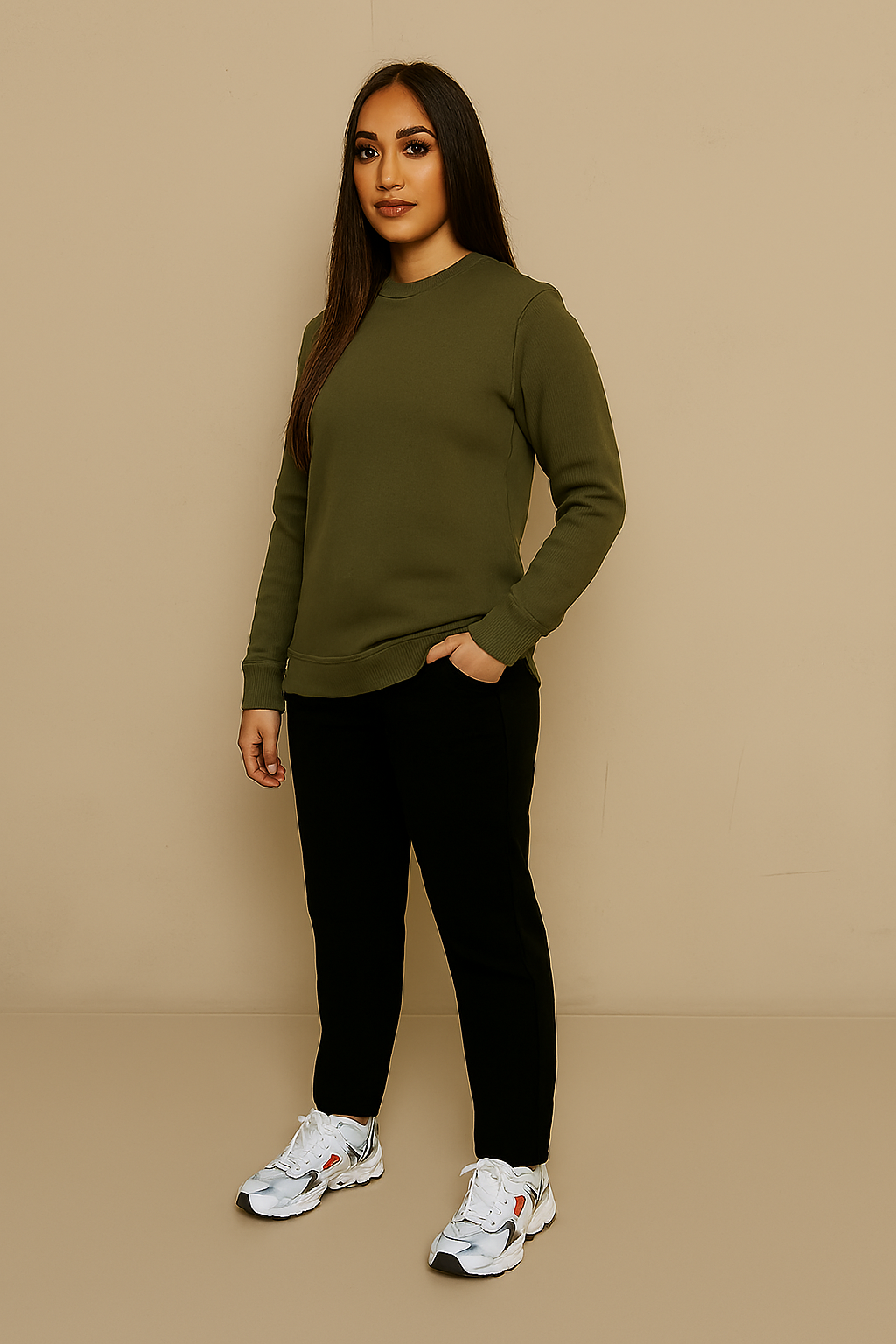 Plain Olivegreen Sweatshirt