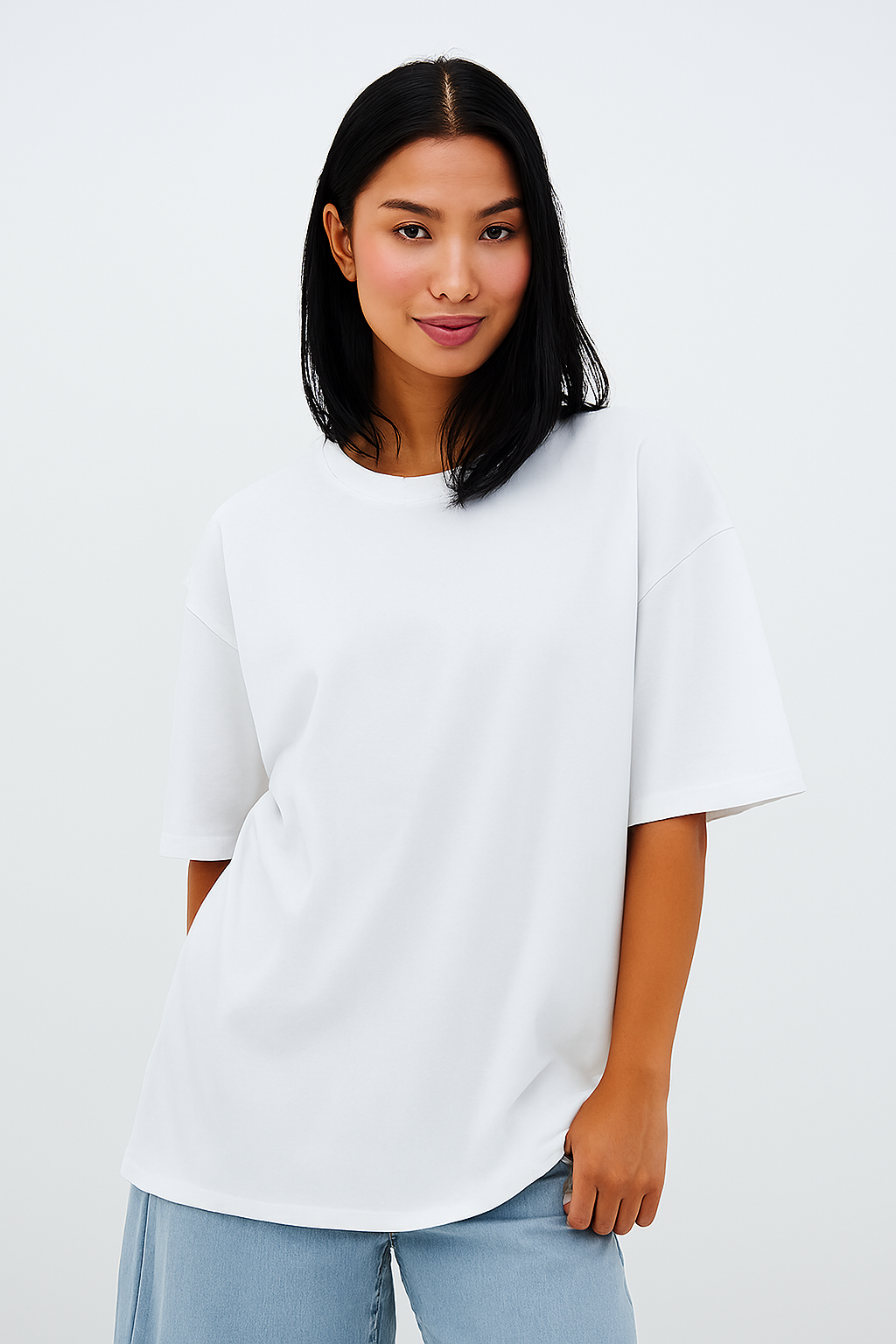 White DropShoulder T-shirt