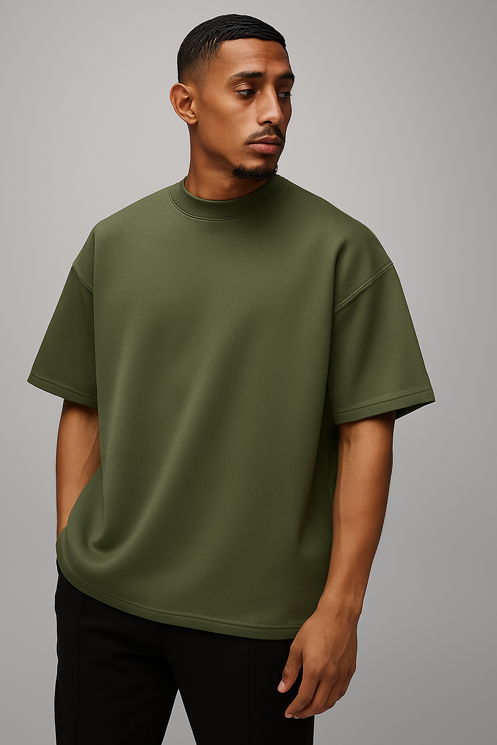 Olivegreen DropShoulder T-shirt