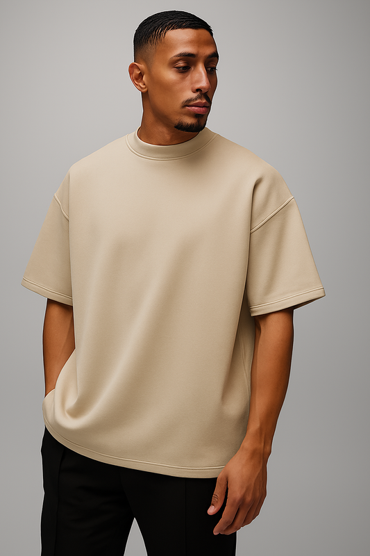 Beige DropShoulder T-shirt