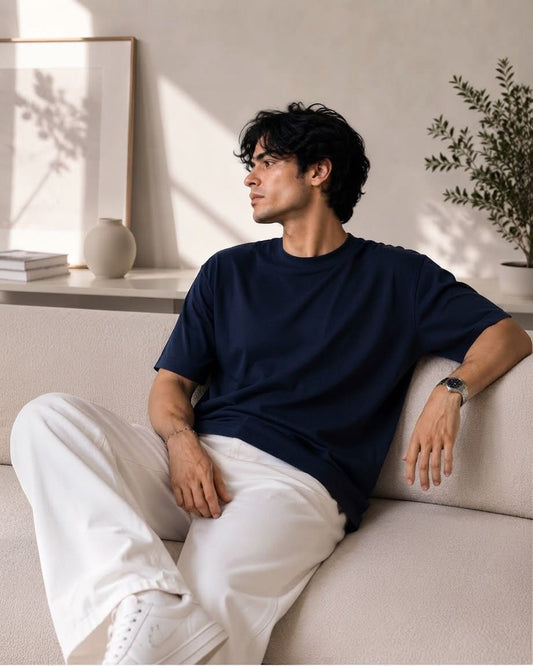 Navyblue Basic Normal Fit T-Shirt