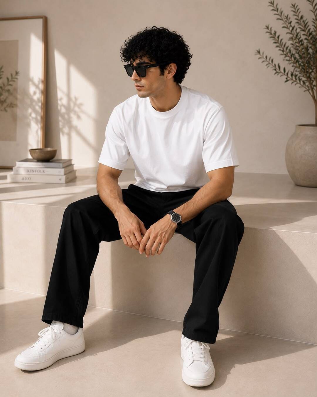 White Basic Normal Fit T-Shirt