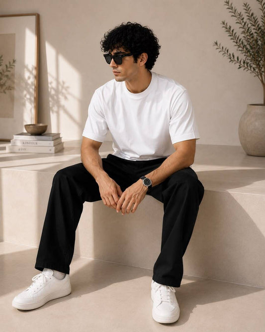 White Basic Normal Fit T-Shirt