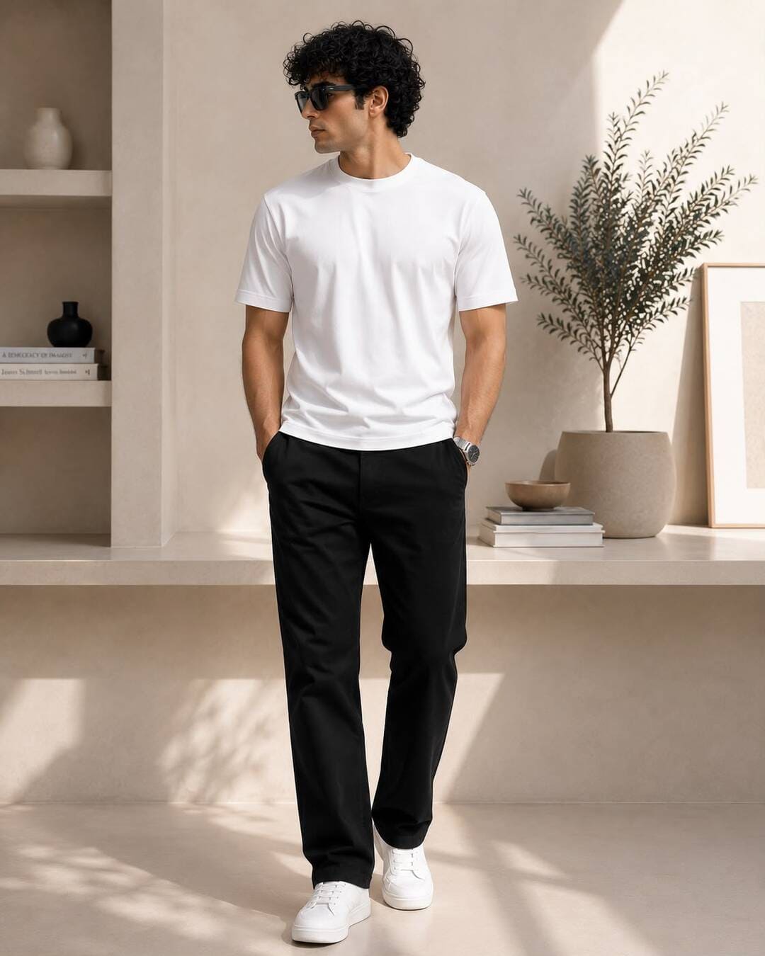 White Basic Normal Fit T-Shirt