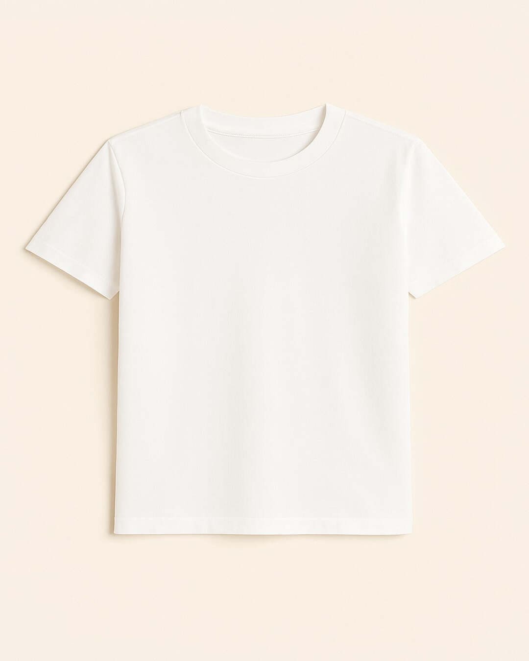 White Basic Normal Fit T-Shirt
