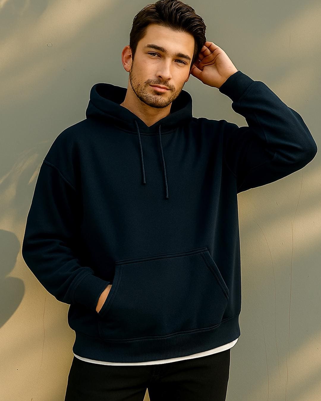 Plain Navyblue Hoodie