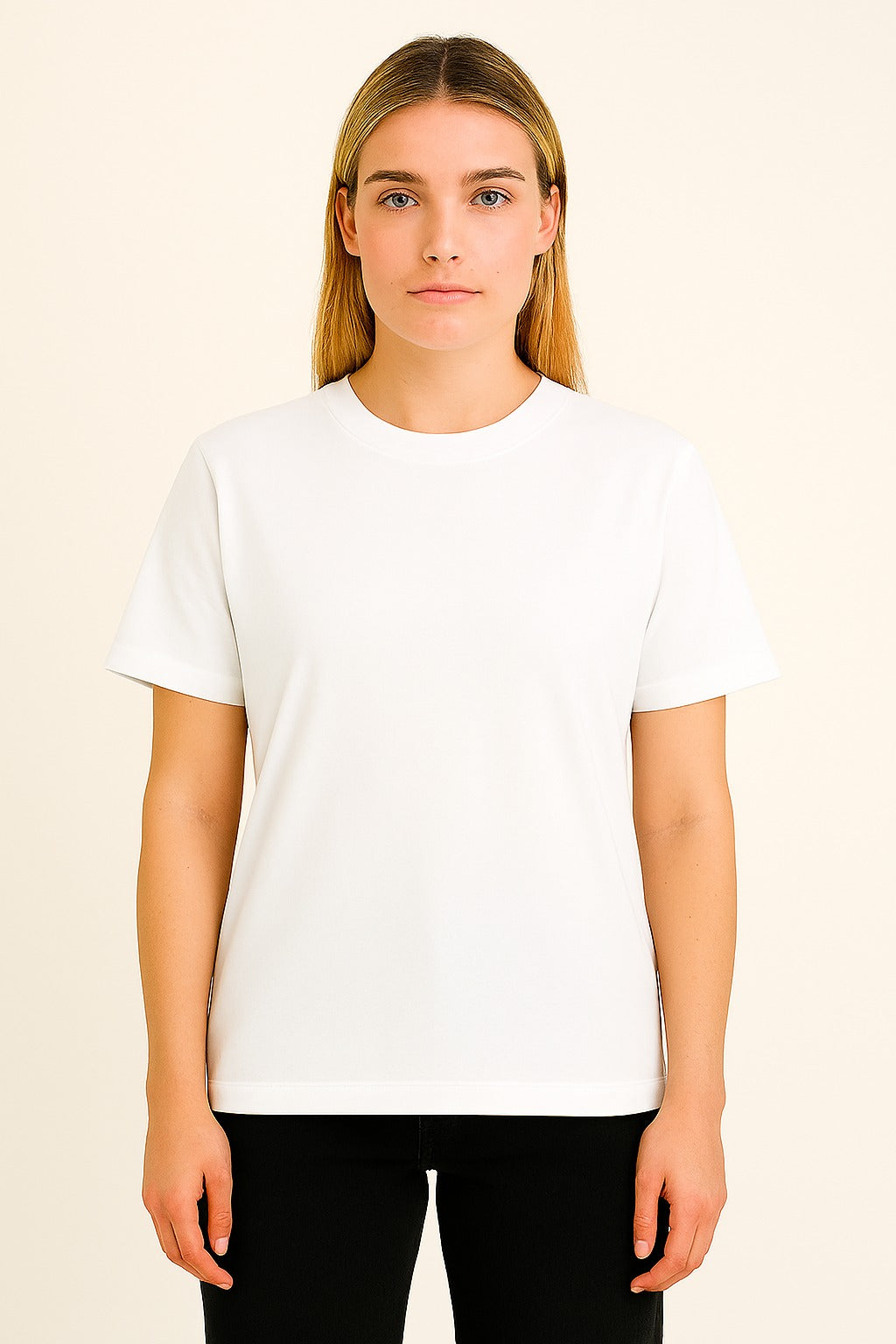 White Basic Normal Fit T-Shirt