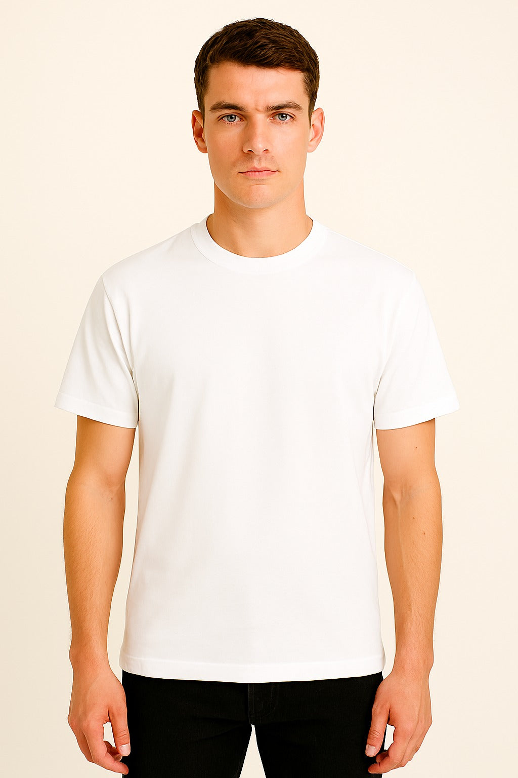 White Basic Normal Fit T-Shirt