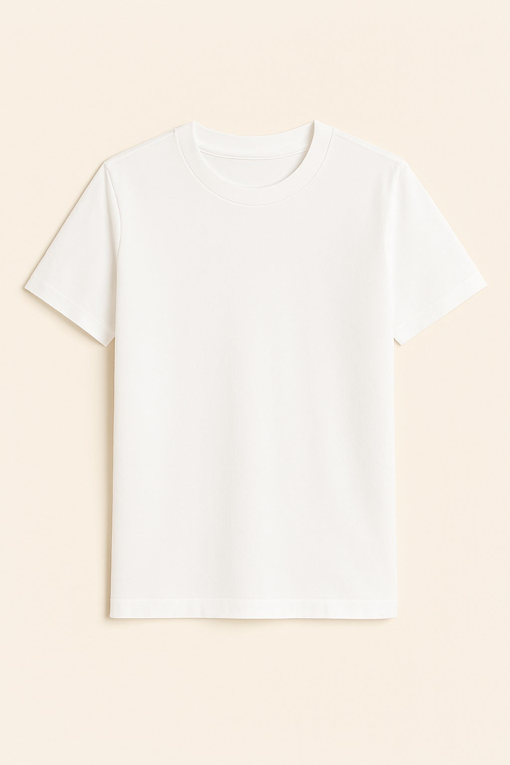 White Basic Normal Fit T-Shirt