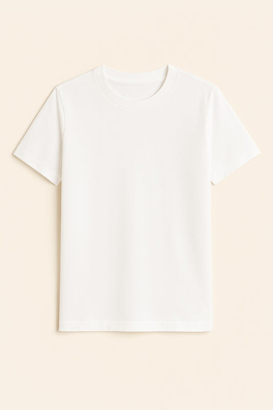 White Basic Normal Fit T-Shirt