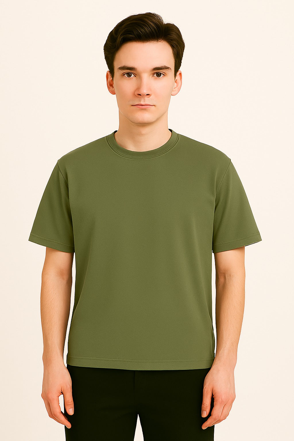 Olivegreen Basic Normal Fit T-Shirt