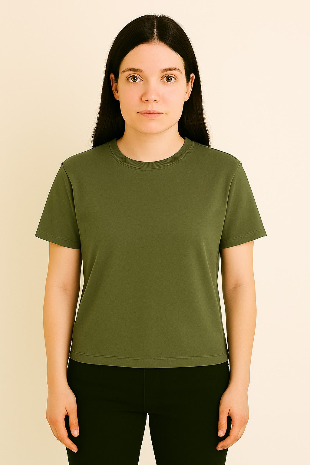 Olivegreen Basic Normal Fit T-Shirt