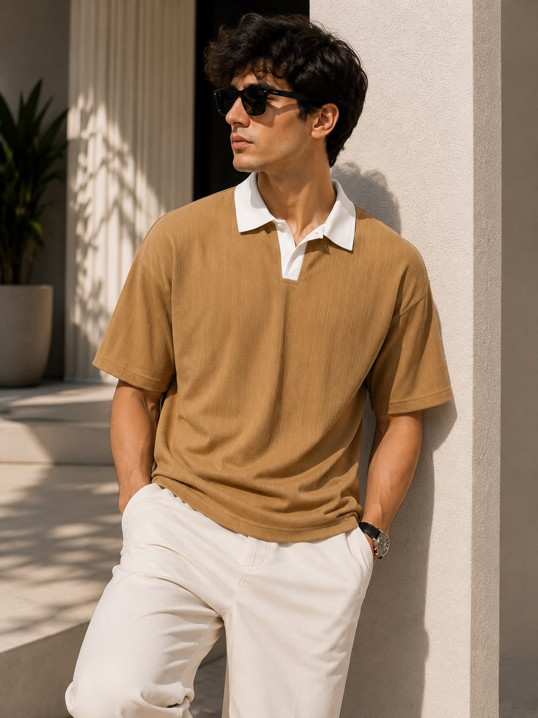 BEIGE ELITE COLLAR DROP ( FREE DELIEVERY)