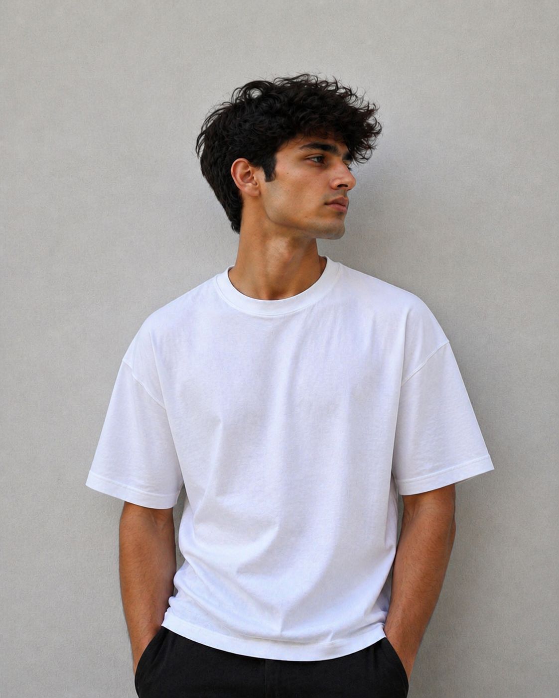 White Basic Normal Fit T-Shirt