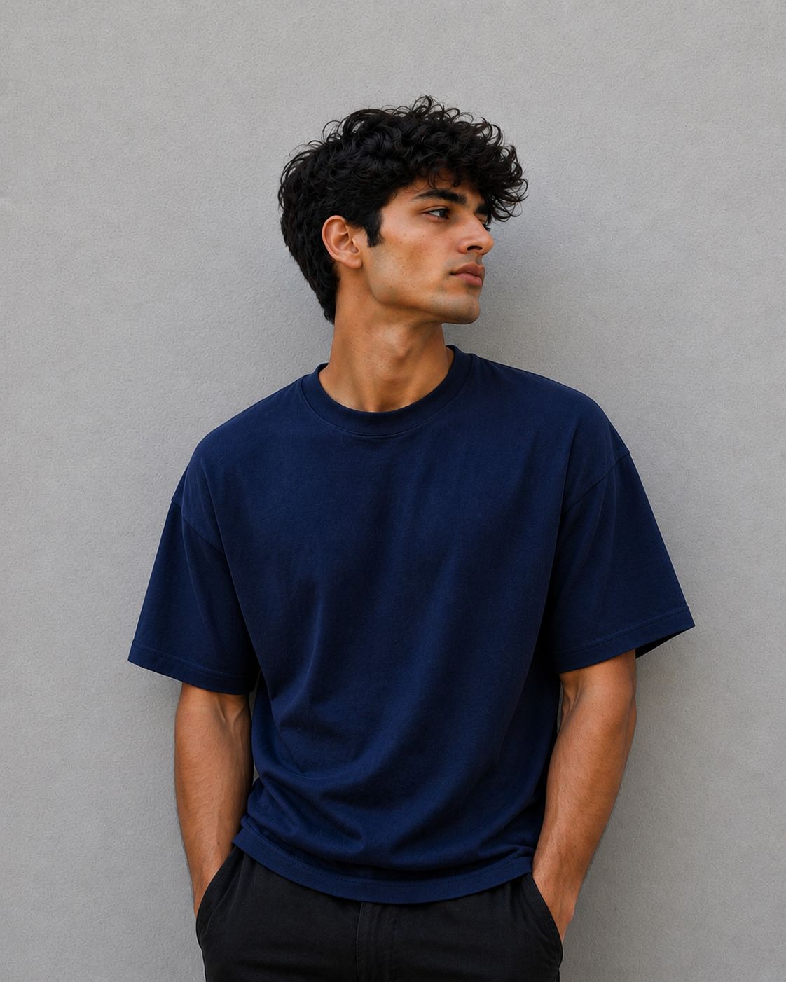 Navyblue Basic Normal Fit T-Shirt