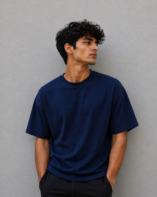 Navyblue Basic Normal Fit T-Shirt