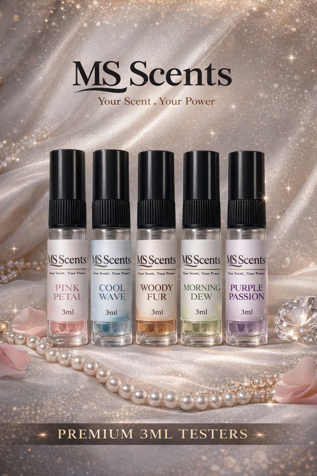 Pack of 5  Premium Perfume Testers[FREE DELIEVERY]