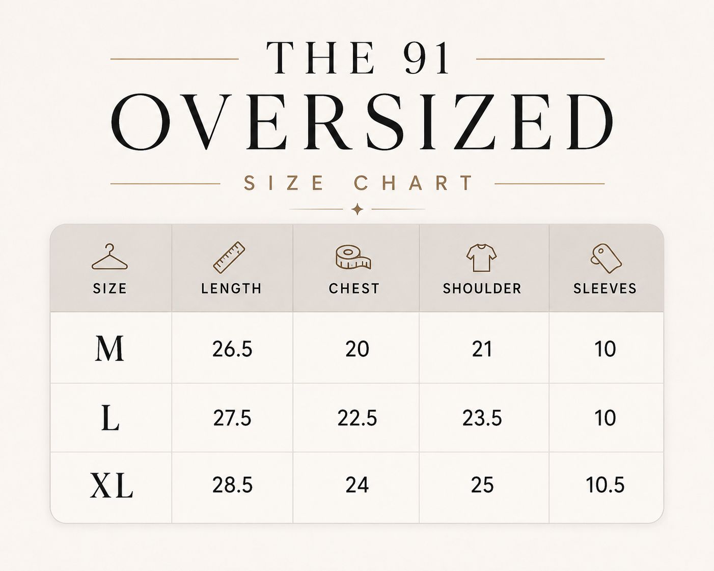 THE 91 OVERSIZED [FREE DELIEVERY]
