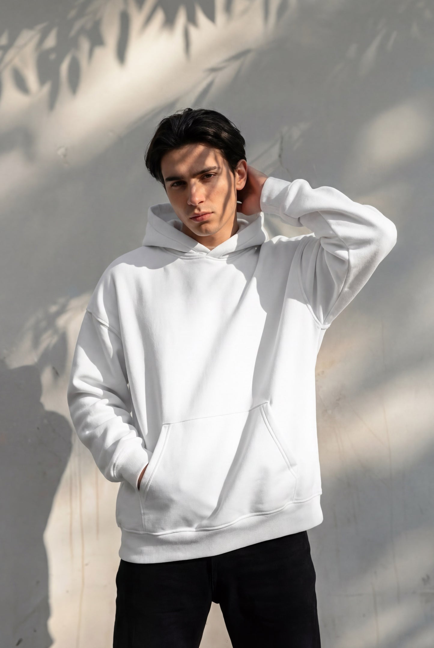 Plain White Hoodie