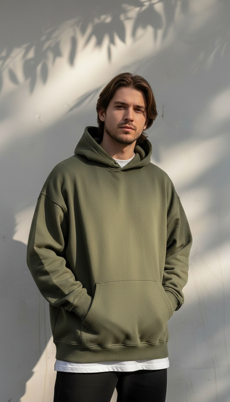 Plain Olivegreen Hoodie